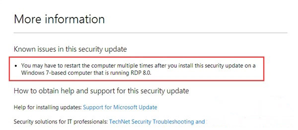 windows 7/8.1系统安装KB3126446补丁可能会导致不停重启怎么办