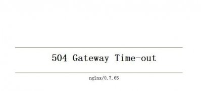 windows7纯净版系统解决504 Gateway Time-out错误的方法
