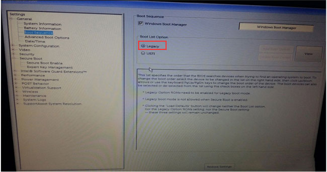 新款戴尔XPS 9360笔记本Windows10系统改windows7旗舰版系统的安装教程