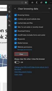 Windows10系统Microsoft Edge浏览器删除历史记录的方法