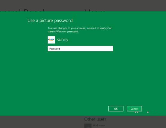 Windows8系统设置图片密码的方法